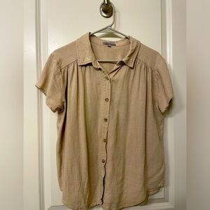 The Mainstreet Exchange Rayon/Linen Blend Blouse